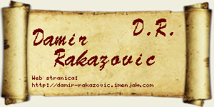 Damir Rakazović vizit kartica